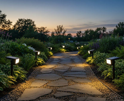 INUSERA LUNA LED Solarleuchten-Set (3er-Set) – Intelligente & Vernetzbare Gartenbeleuchtung
