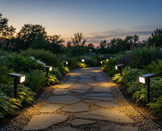 INUSERA LUNA LED Solarleuchten-Set (3er-Set) – Intelligente & Vernetzbare Gartenbeleuchtung