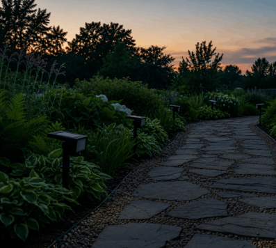 INUSERA LUNA LED Solarleuchten-Set (3er-Set) – Intelligente & Vernetzbare Gartenbeleuchtung